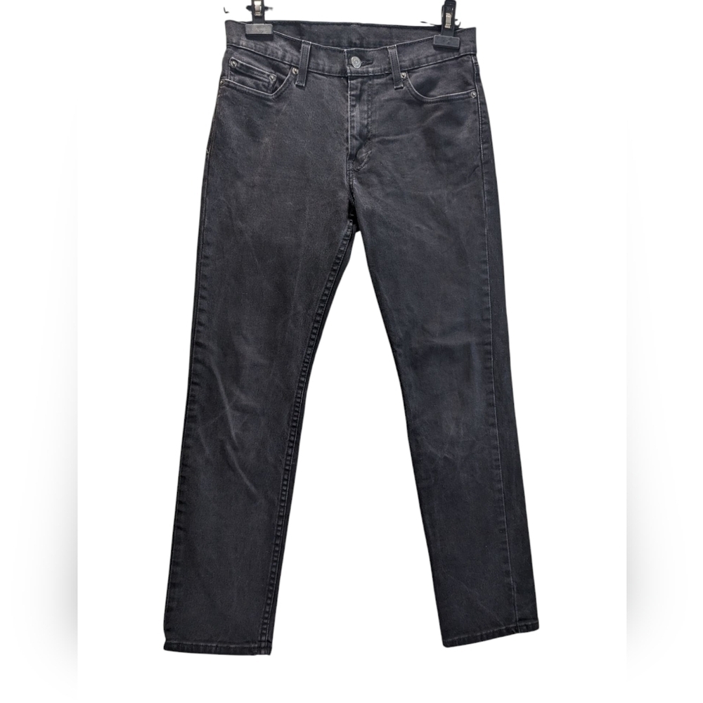 Levi's 511 Black Straight Jeans Classic Fit Size Is 30 X 30.  Small Flaw
